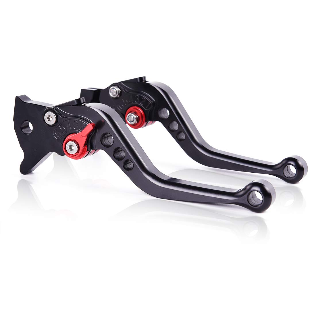 Short Brake Clutch Levers for Yamaha YZF R1/R1M/R1S 2015-2020, MT-09 2021-2022,YZF R6 2017-2020 (Black)