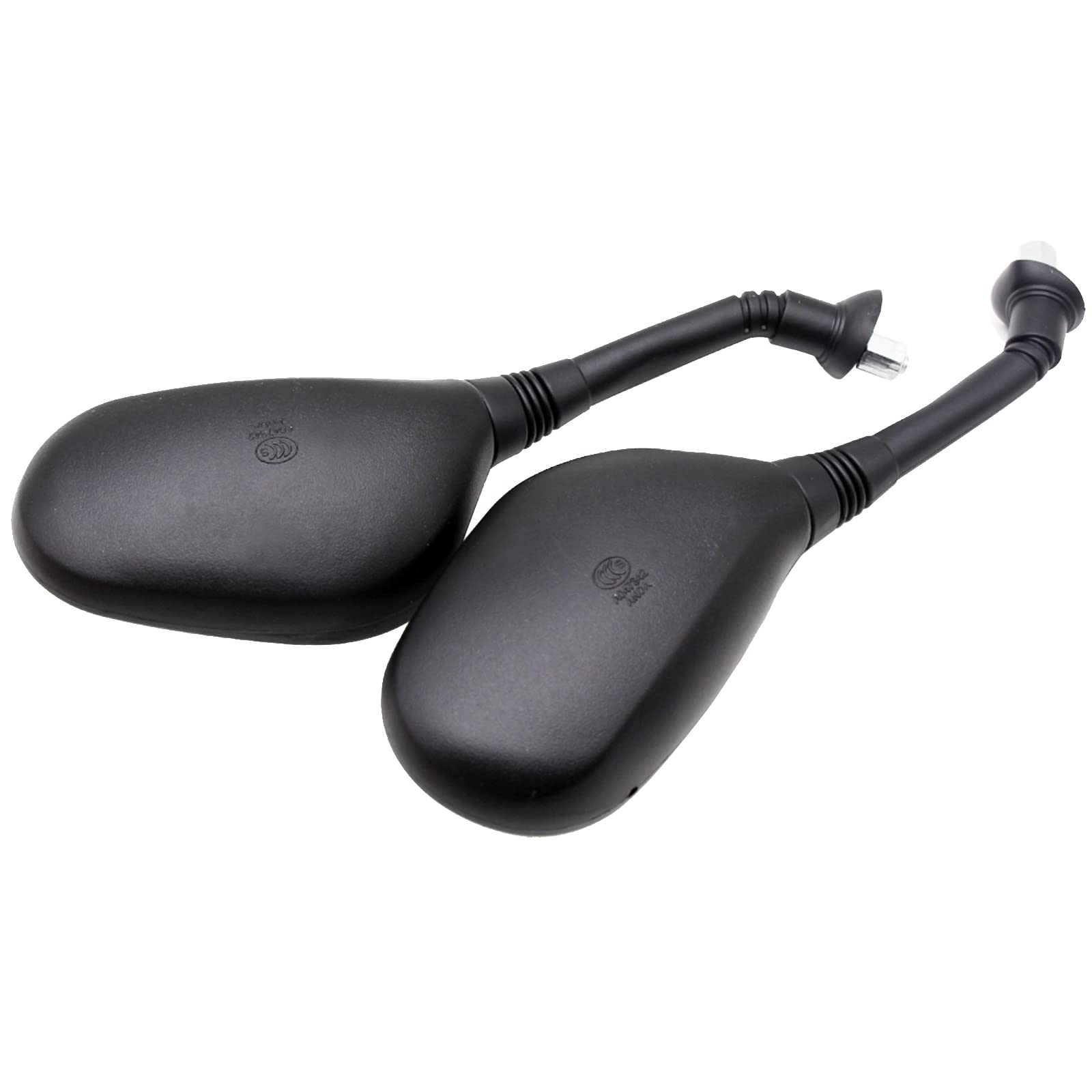PRO BAT 8mm Rear View Mirror for Motorcycle, Scooter, ATV - Fits GY6 50cc 125cc 150cc 250cc - 1 Pair, Durable & Stylish