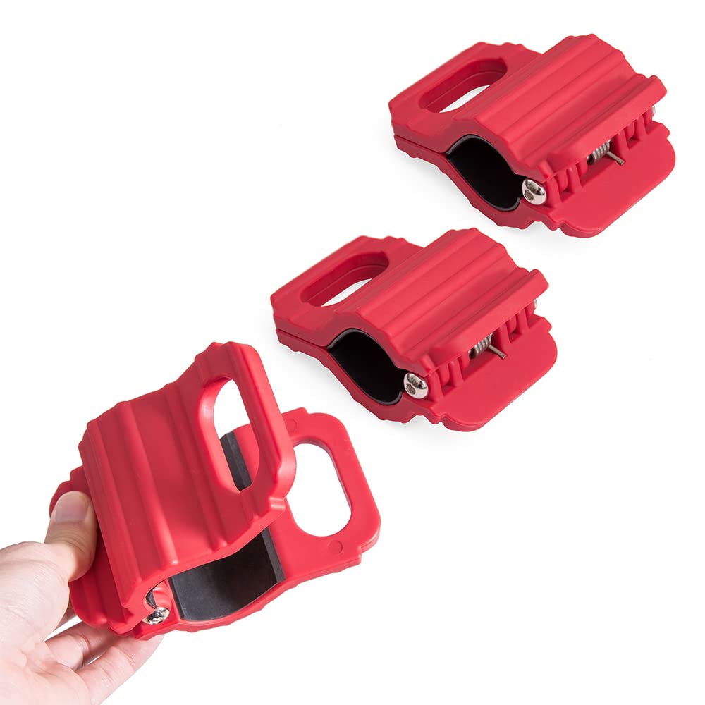 Moto4U Tie Down Clamp For Motorcycles/Atv/Utv/Jet Ski/Snowmobile In Red