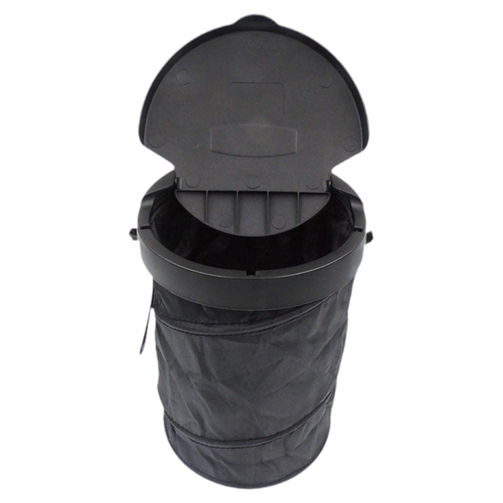 MERISHOPP Car Trash Can with Lid Oxford Fabric Car Organizer for SUV Office Tents| Dustbin for Home | Plastic Trash Can