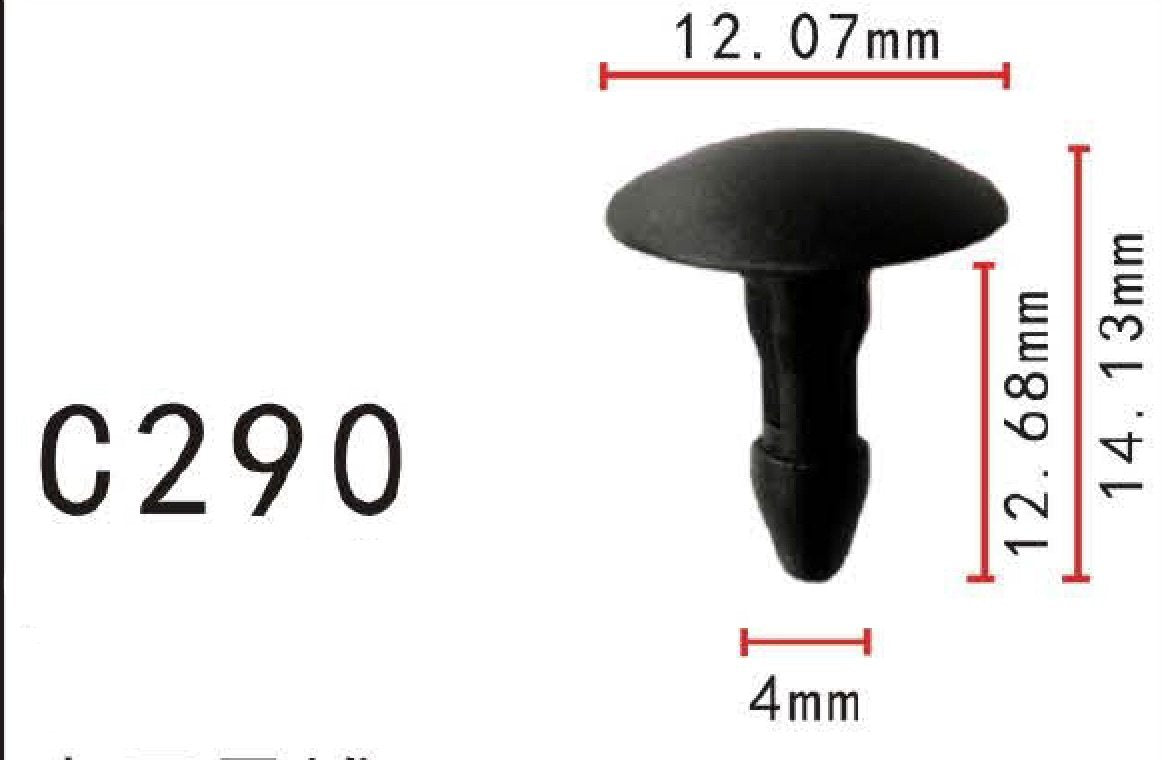 Autobahn88 Retainer Clip For Window Weatherstrip, Compatible With Honda (Oem: 90676Sr4003) (Pack Of 20)