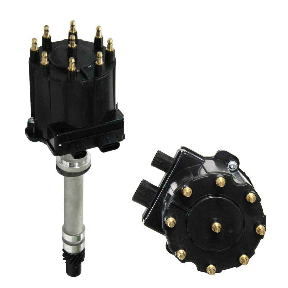 Igniton Distributor For Chevy Gmc Truck Small Block Big Block 1500 2500 3500 5.0 305 5.7 350 427 Tbi Efi Lg4 Lb9 Wiht Black Cap 