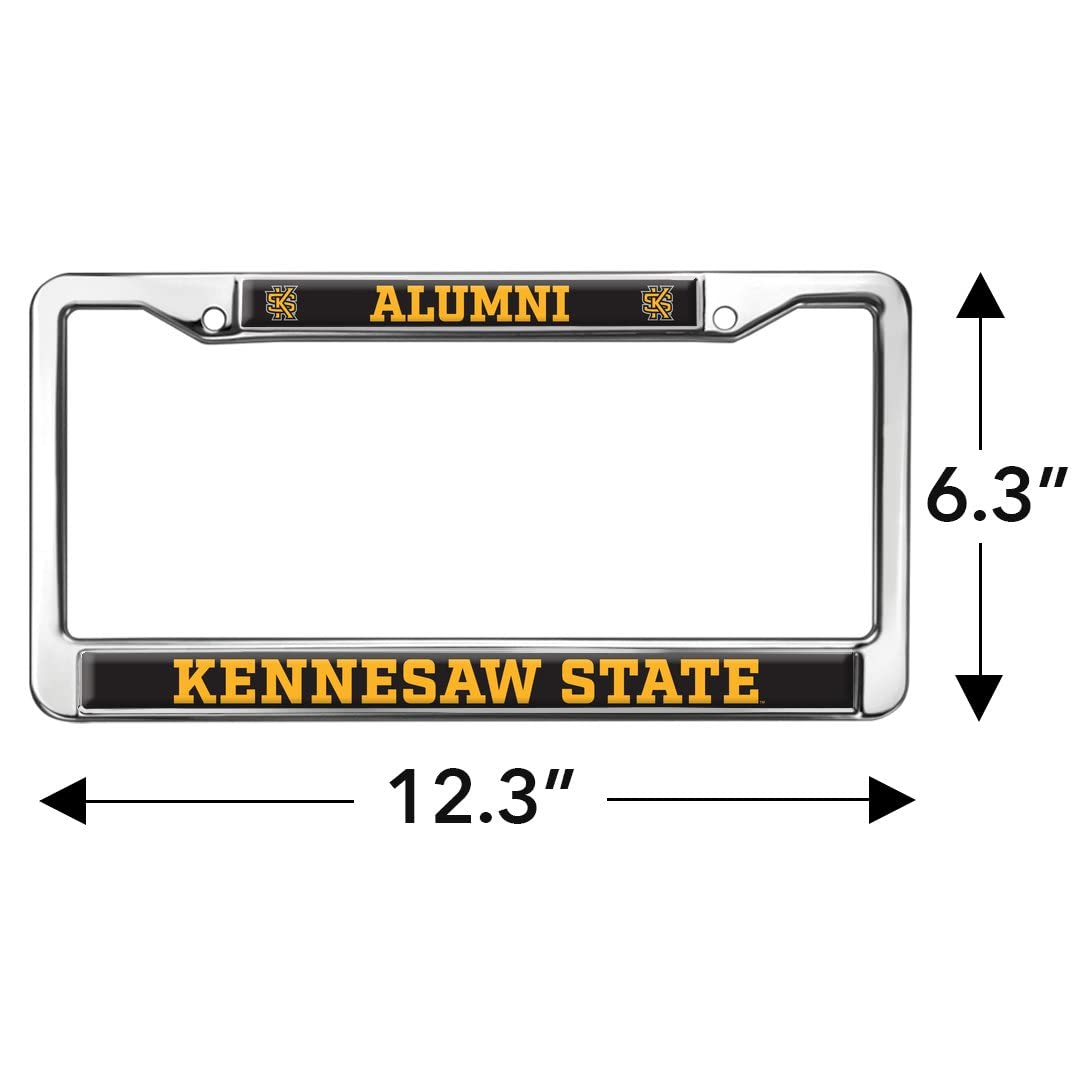 Kennesaw State University Alumni Logo Full Size Standard License Plate Metal Frame