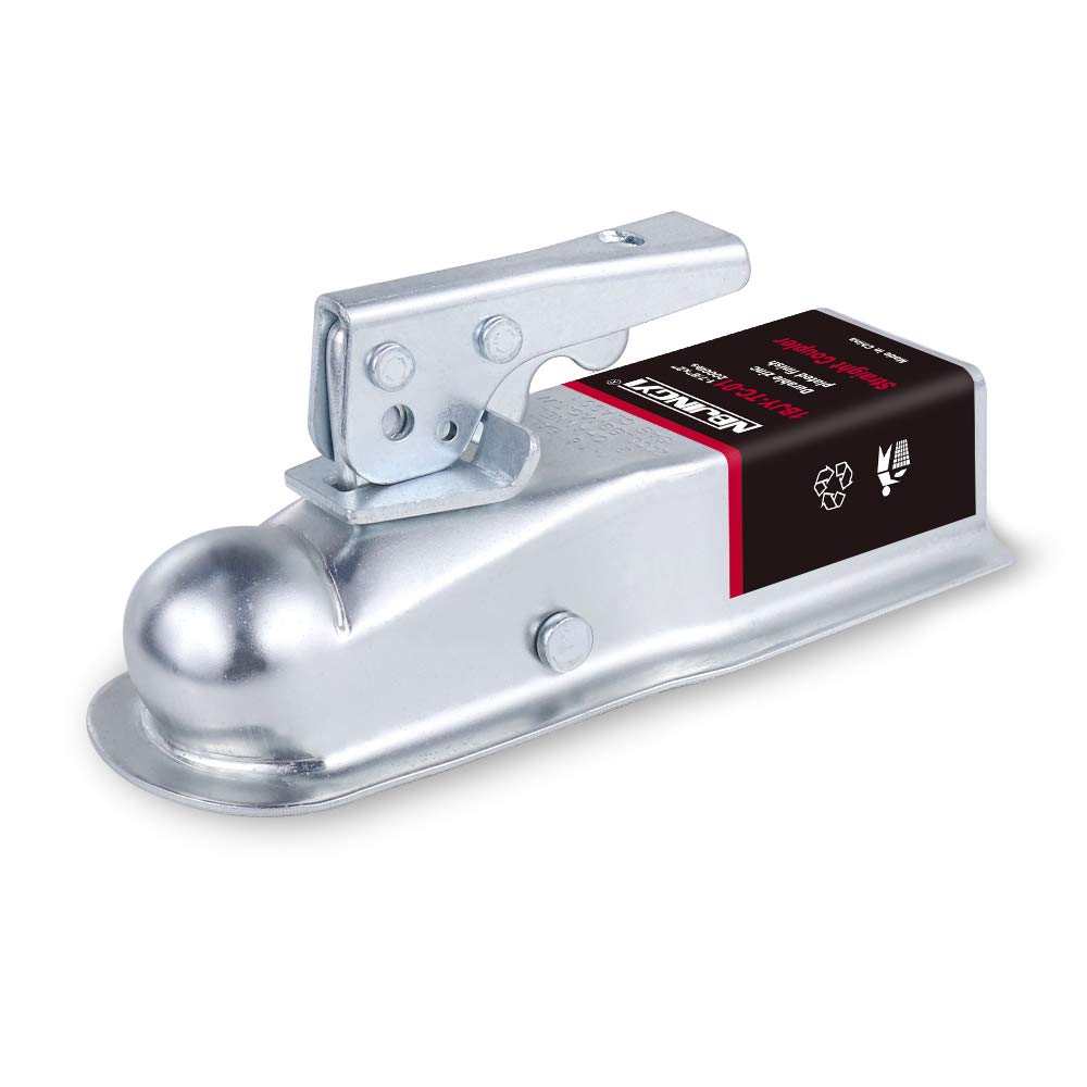2 Straight Trailer Coupler (1-7/8 Ball 2 Width 2000 LBS)