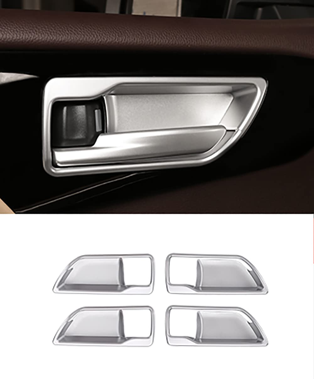 Eridanus Auto Accessories Fit For Highlander 2023 2022 2021 2020 Inner Door Handle Bowl Cover Trim (Matte Silver) Abs 4 Pcs