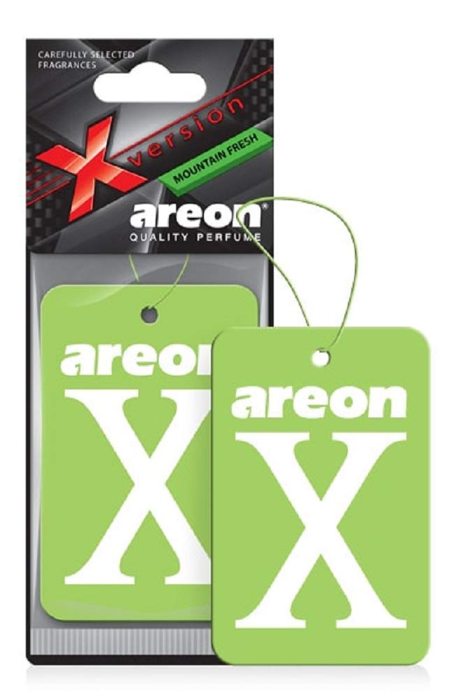 Areon X Xv08 Hanging Best Car Air Freshener Mountain Fresh Scent, Paper Hanging Ornaments, Long Lasting Scent For Car Or Home 12