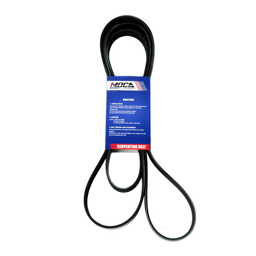 MOCA 6PK2745 EPDM Serpentine Belt Fit 89-91 for Buick Century 3.3L & 96-00 for Chevy C2500/C3500 & for GMC C2500/C3500 7.4L & 00