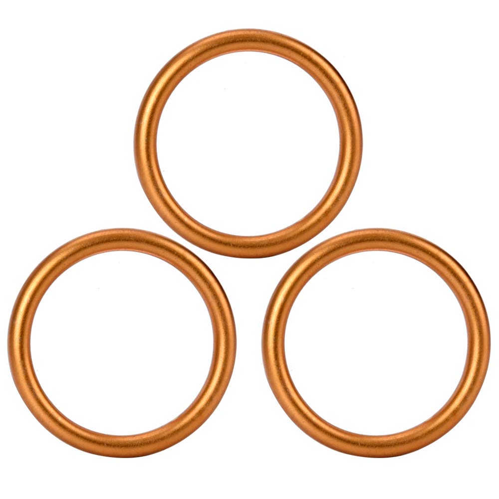 HIAORS 3Pcs Exhaust Muffler Pipe Gasket for 50cc 110cc 125cc Lifan TaoTao Apollo Dirt Pit Bike Thumpstar Quad Bike Go Kart ATV D