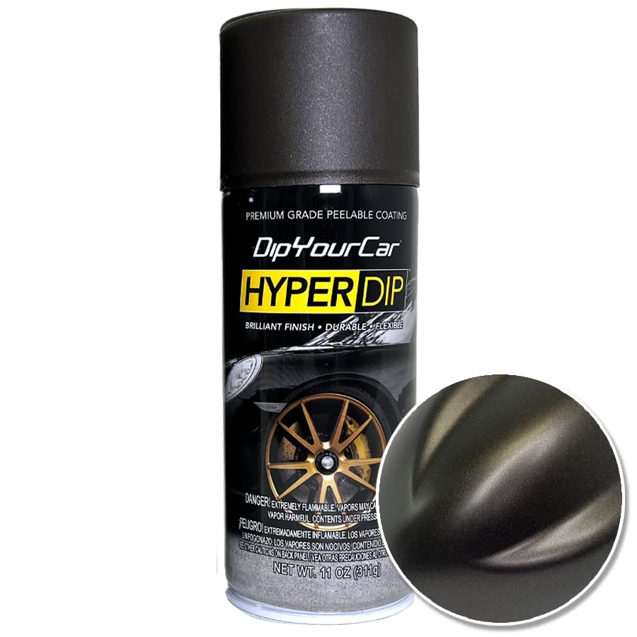 Dipyourcar.Com Hyperdip Paint - Can Of Sprayable Automotive Dip Coat - Removable Peelable Paint Protection For Cars - Brass Monk