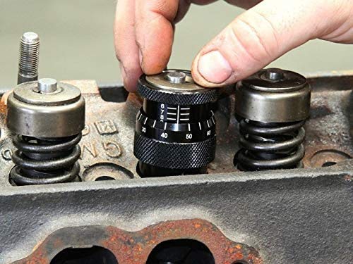 4929 Valve Spring Height Micrometer Measurer, Black Aluminium, 1.600''-2.200'' Height Range Precise Readings, Covers Most V8S