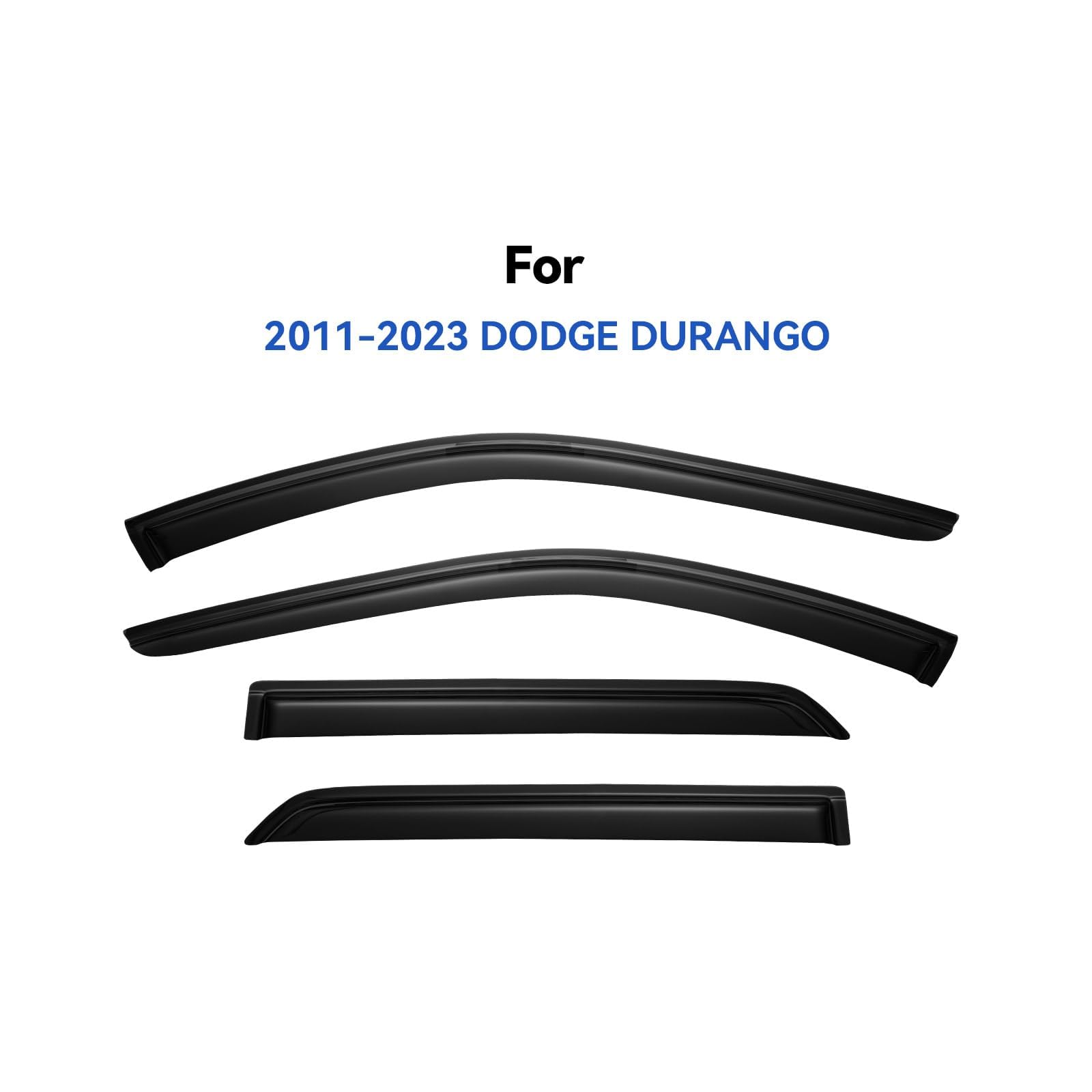 Window Visors Rain Guards for 2011-2024 Dodge Durango, Out-Channel Window Vent Wind Deflectors Visors Shades for 11-24 Durango