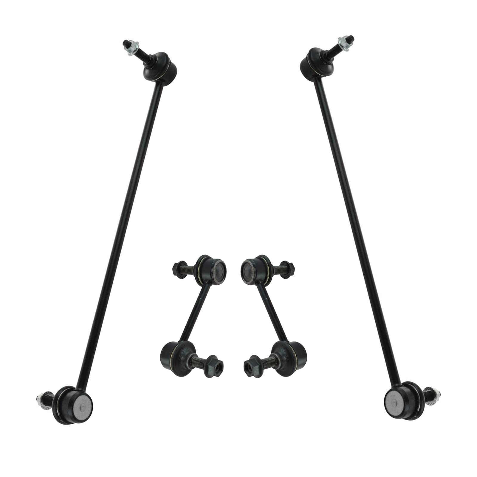 Trq Front & Rear Sway Bar Stabilizer Link Set Compatible With 2010-2015 Chevrolet Camaro