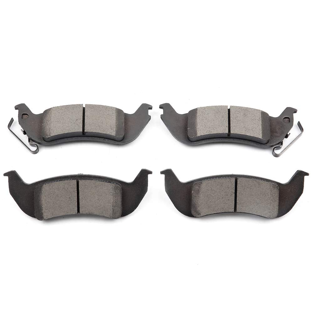 Cciyu D1040 Ceramic Rear Brake Pad Set For 03-11 For Ford Crown Victoria,10-11 For Ford Ranger,03-11 For Lincoln Town Car,10 For