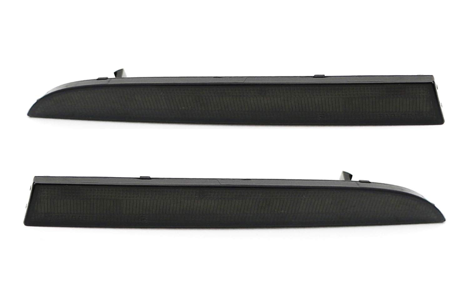 Ijdmtoy Black Smoked Lens Rear Bumper Reflector Lenses Compatible With 2016-Up Chevrolet Camaro, Oe-Spec Lh Rh Assembly