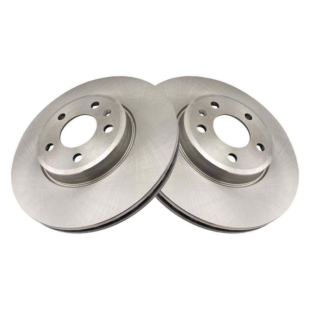 Trq Front Brake Rotors Set Vented Compatible With 2017-2020 Audi A4 2017-2023 A4 Quattro 2021-2023 A5 Sportback