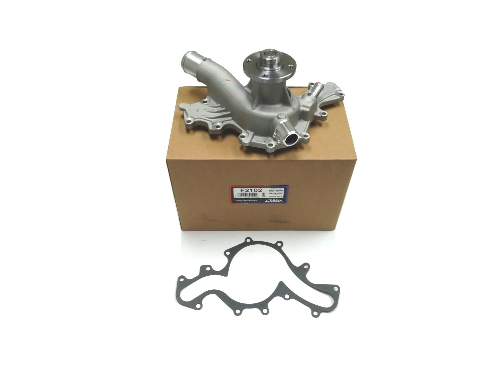 OAW F2102 Water Pump w/ 3-hose Outlets for Ford 4.0L-V6 on 1997 1998 1999 2000 2001 2002 2003 2004 2005 2006 2007 2008 2009 2010