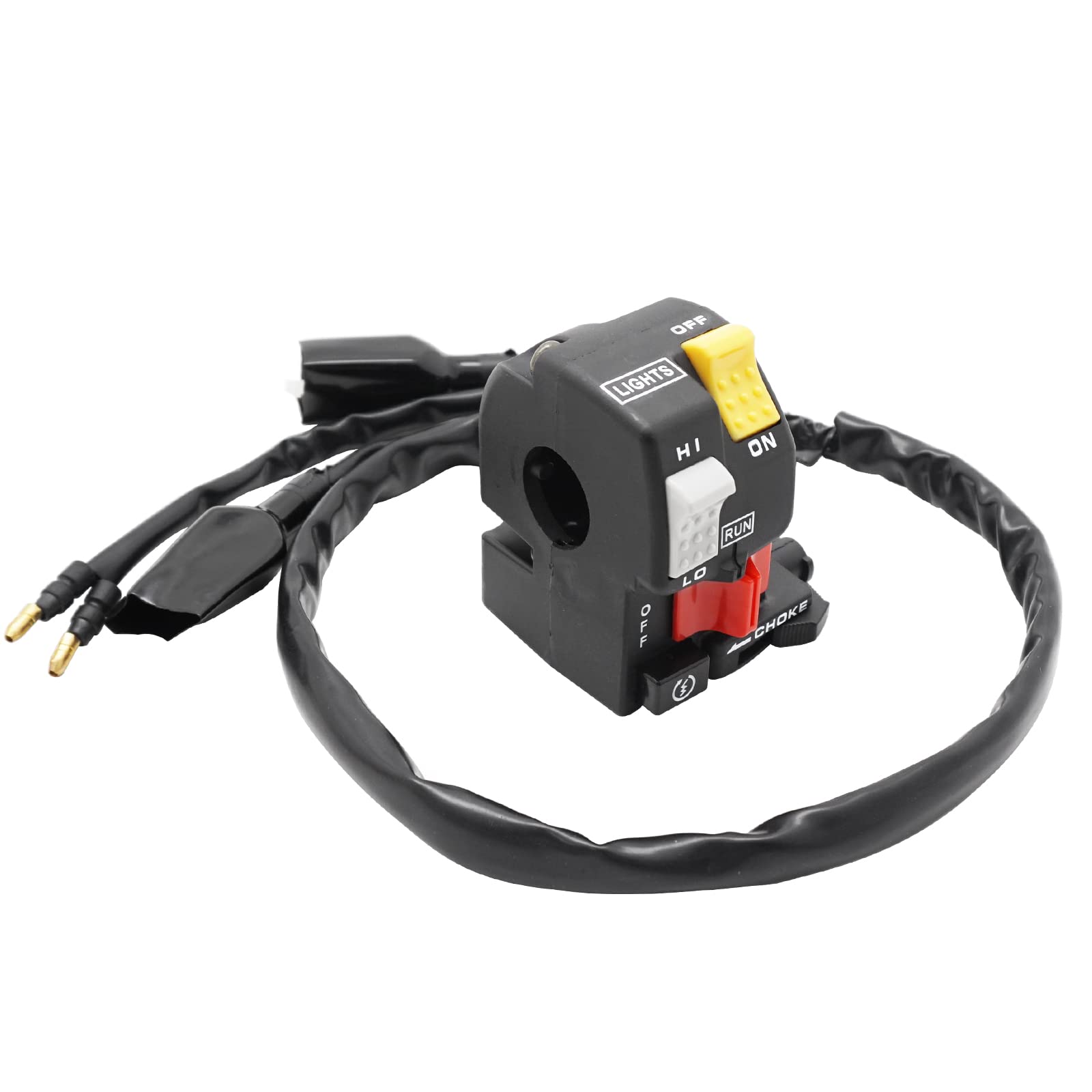 M Mati Control Switch Start Kill Stop Headlight Button For Honda Trx250 1985 1986 1987 35200-Ha8-681 35200-Ha8-004