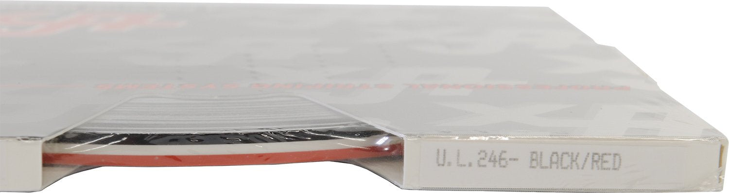 Universal Ultra-Lite 0216246 - Auto Customizing 2-Color Dual Pinstripe - 3/16&quot; x 150' (1/16” Stripe, 1/16&quot; Gap, Then 1/16” Stripe) - 246-Black/Red