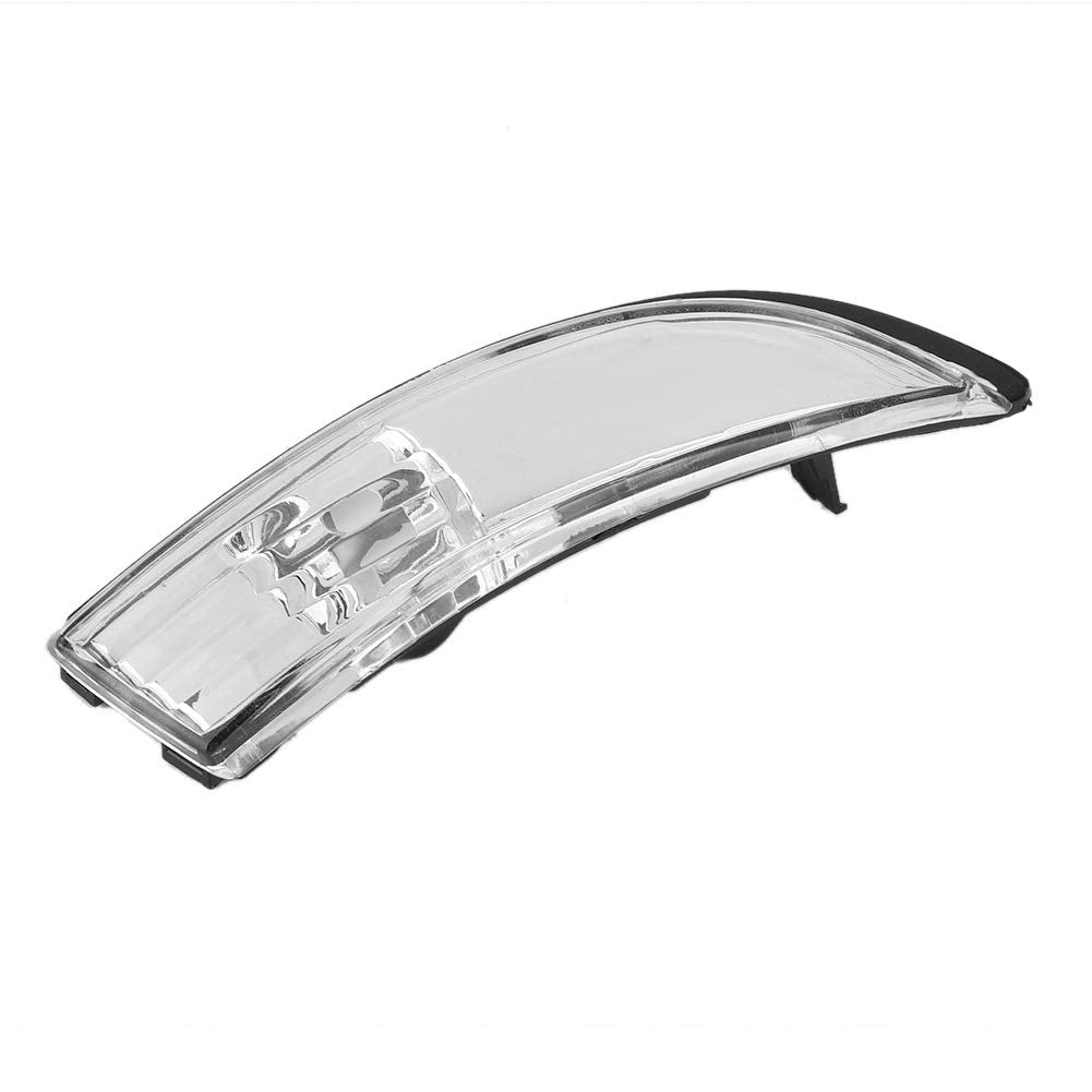 Aramox Door Wing Mirror Indicator Lens, Clear Rearview Backup Mirror Light Lens Cover Compatible With Fiesta Mk7/Mk7.5 2009-2017 (Right)