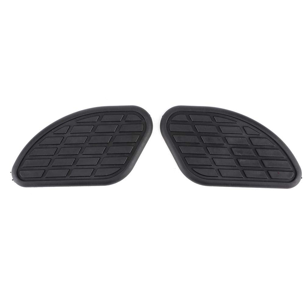 Fuel Protector, 1 Pair Of Universal Motorcycle Fuel Traction Pad Protector Vintage Knee Grip Decals(Black)