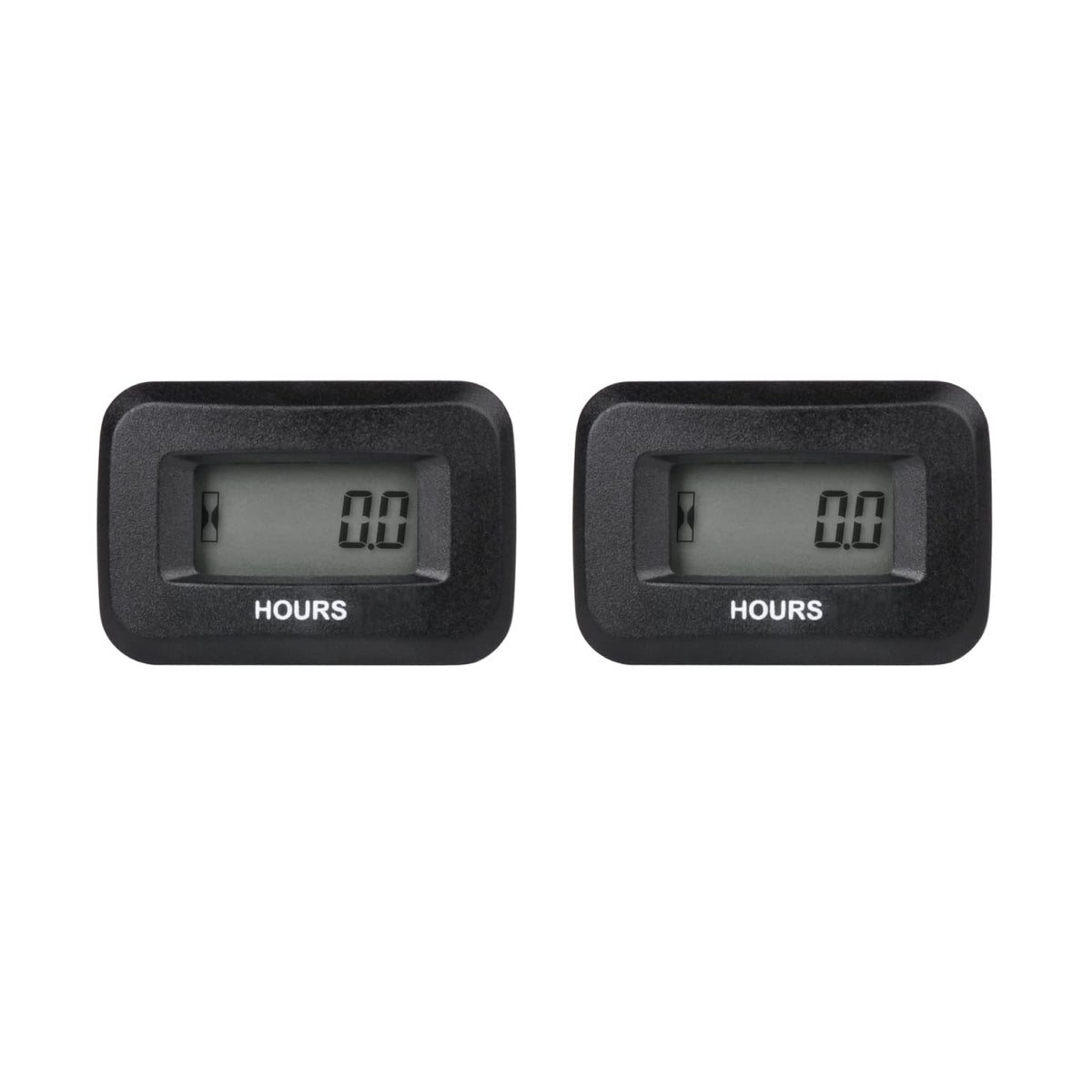 2 Pieces Runleader Digital Hour Meter,Dc 5V To 60V For Riding Lawn Mower Tractor Golf Cart Forklift Rv Motorhome Milling Machine