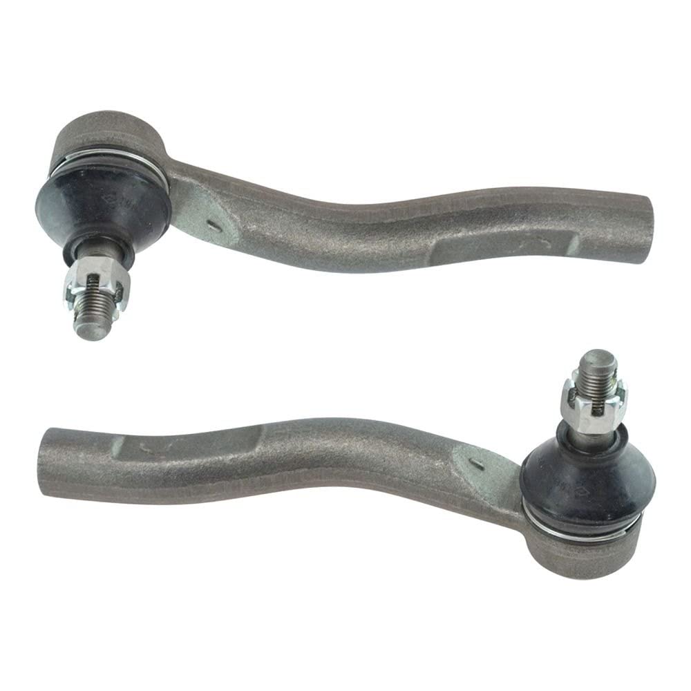 TRQ Front Outer Tie Rod Set Compatible with 2012-2019 Toyota Prius C 2007-2014 Yaris