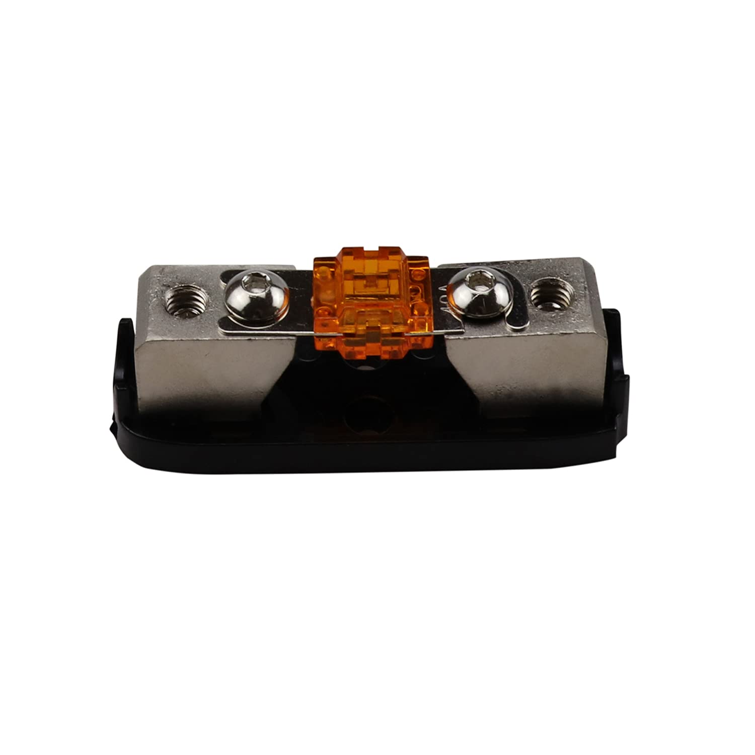 Zookoto 2 Pcs 40A Mini Afs Inline Fuse Holder 4/8 Gauge In 4/8 Gauge Out Fuse Block 40A For Car Audio