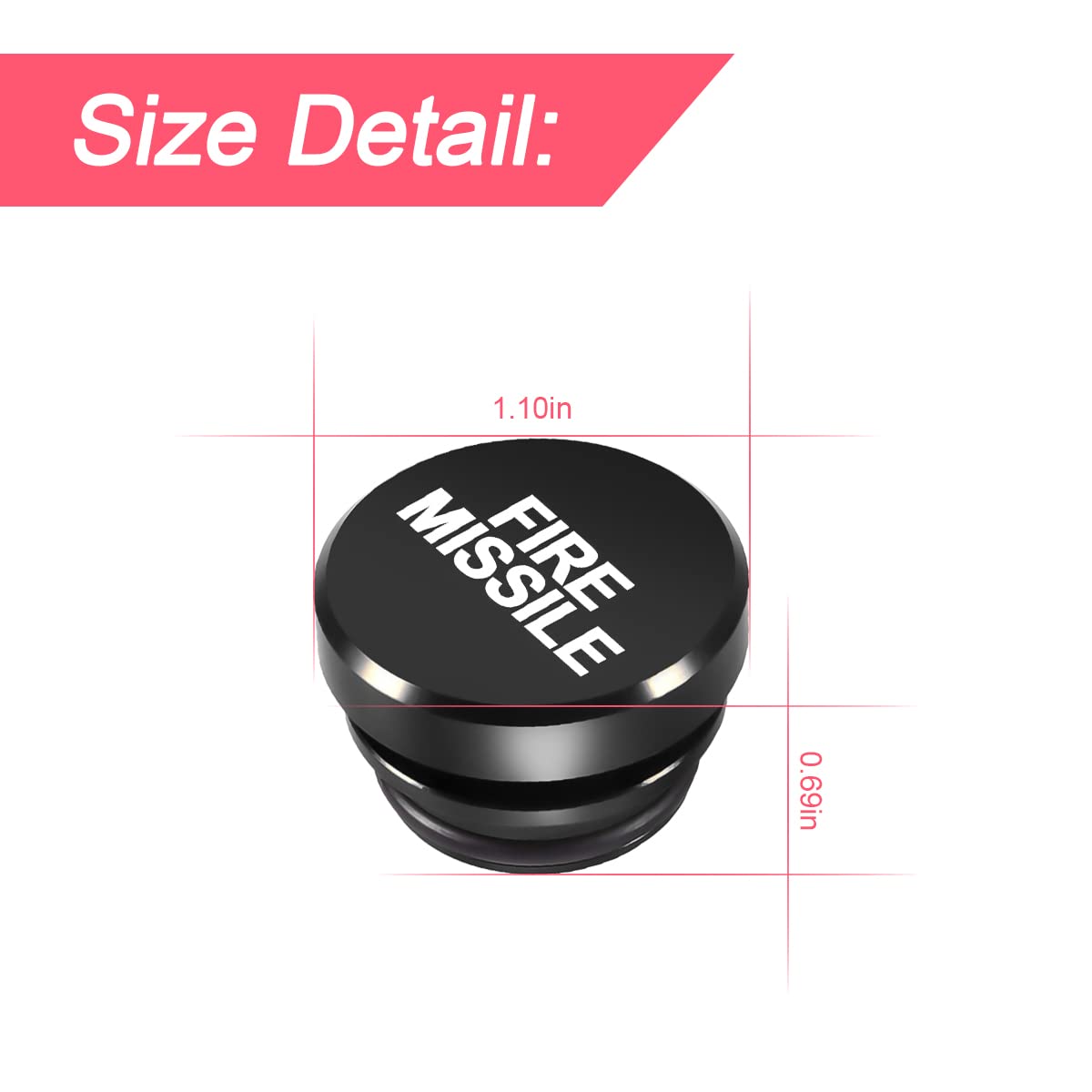 Cigarette Lighter Plug Cover For Car, Billet Aluminum Waterproof Dustproof Automotive Interior Decoration, Universal For Most Ve