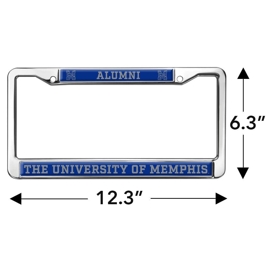 GRAPHICS & MORE University of Memphis Alumni Metal License Plate Frame - Full Size, One Size, Durable Metal, University of Memphis Color