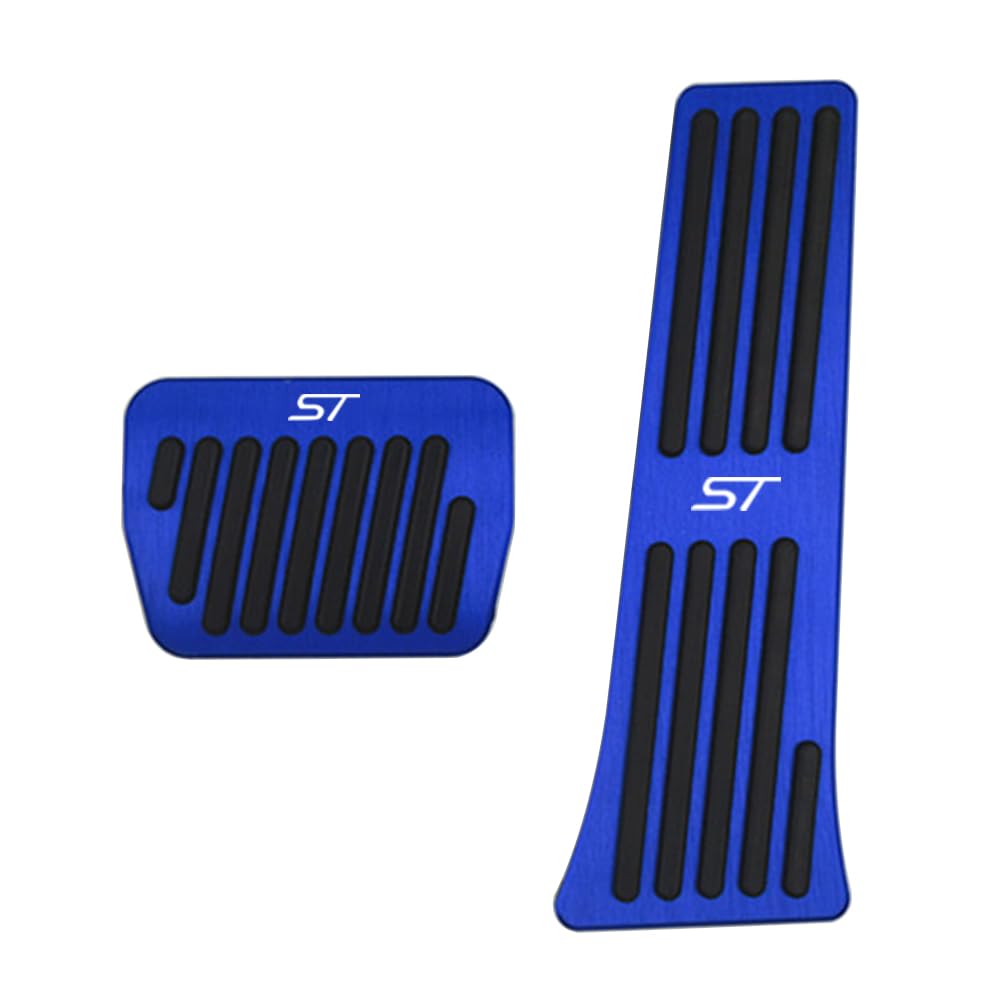 Hecotrax For Ford Explorer 2025 2024 2023 2022-2020 Aluminum Performance Pedals Set Non-Slip Accelerator And Brake Pedals Cover