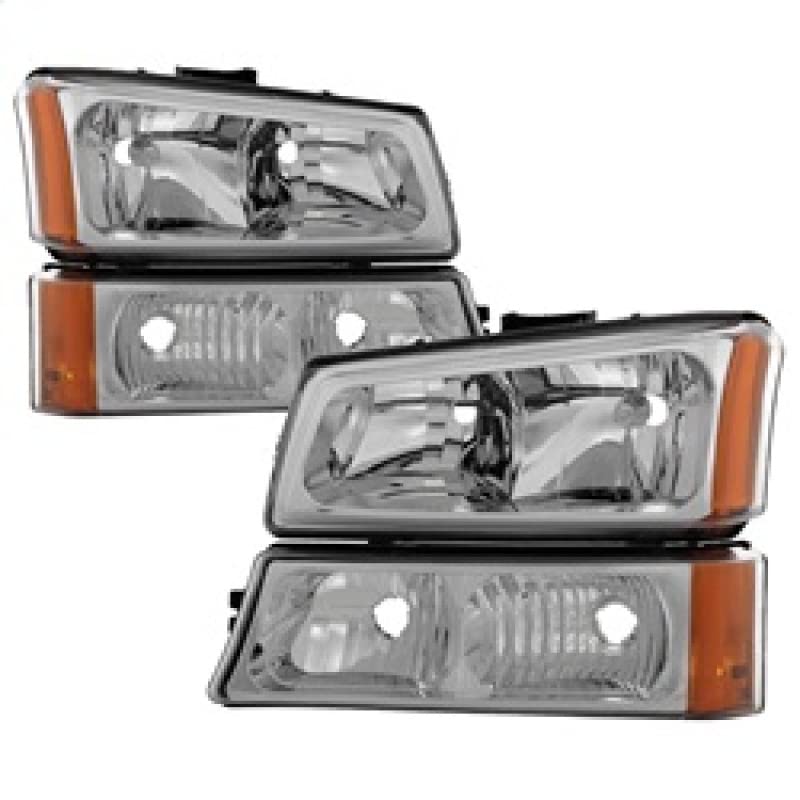 Xtune Hd-Jh-Csil03-Am-C-Set Chevy Silverado Headlight