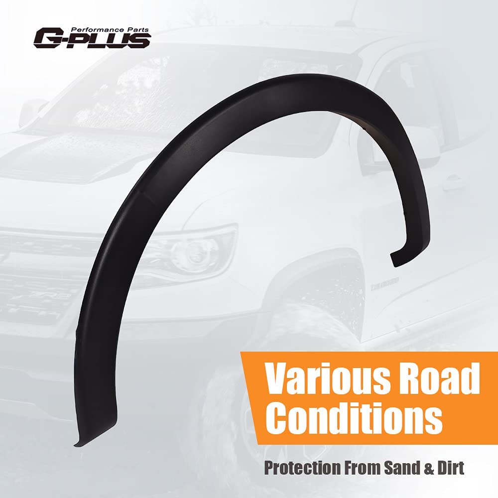 G-Plus Fender Flares Factory Style, Compatible With Ford F150 2009-2014 Fit 67 '' / 78.8 '' / 97.4 '' Styleside Beds, 4Pcs Textu