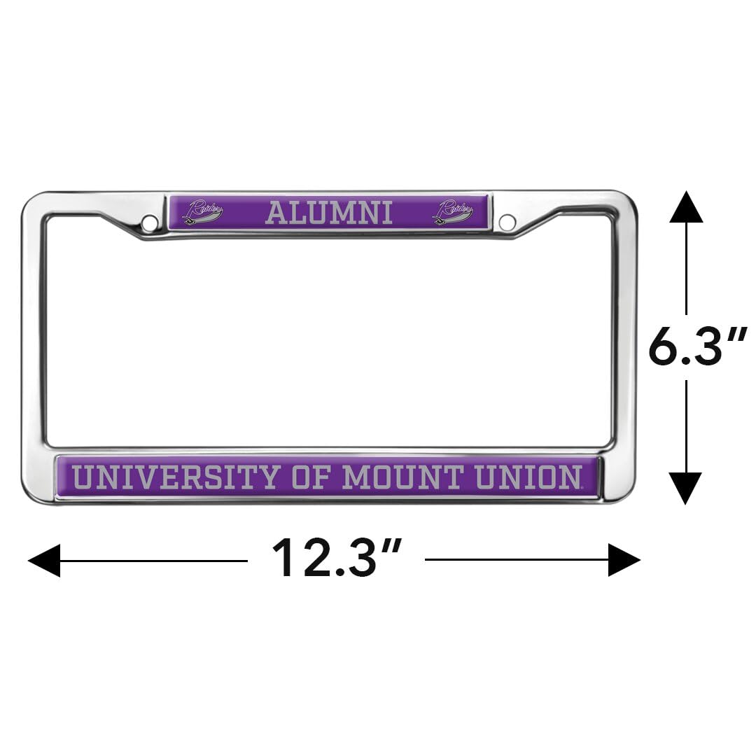 University of Mount Union Alumni Full Size Standard License Plate Metal Frame