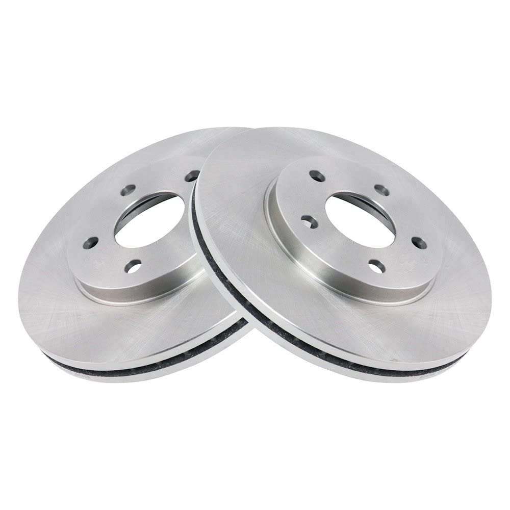 Trq Front Brake Rotors Set Vented Compatible With 2004-2008 Chevrolet Malibu 2006-2007 Pontiac G6