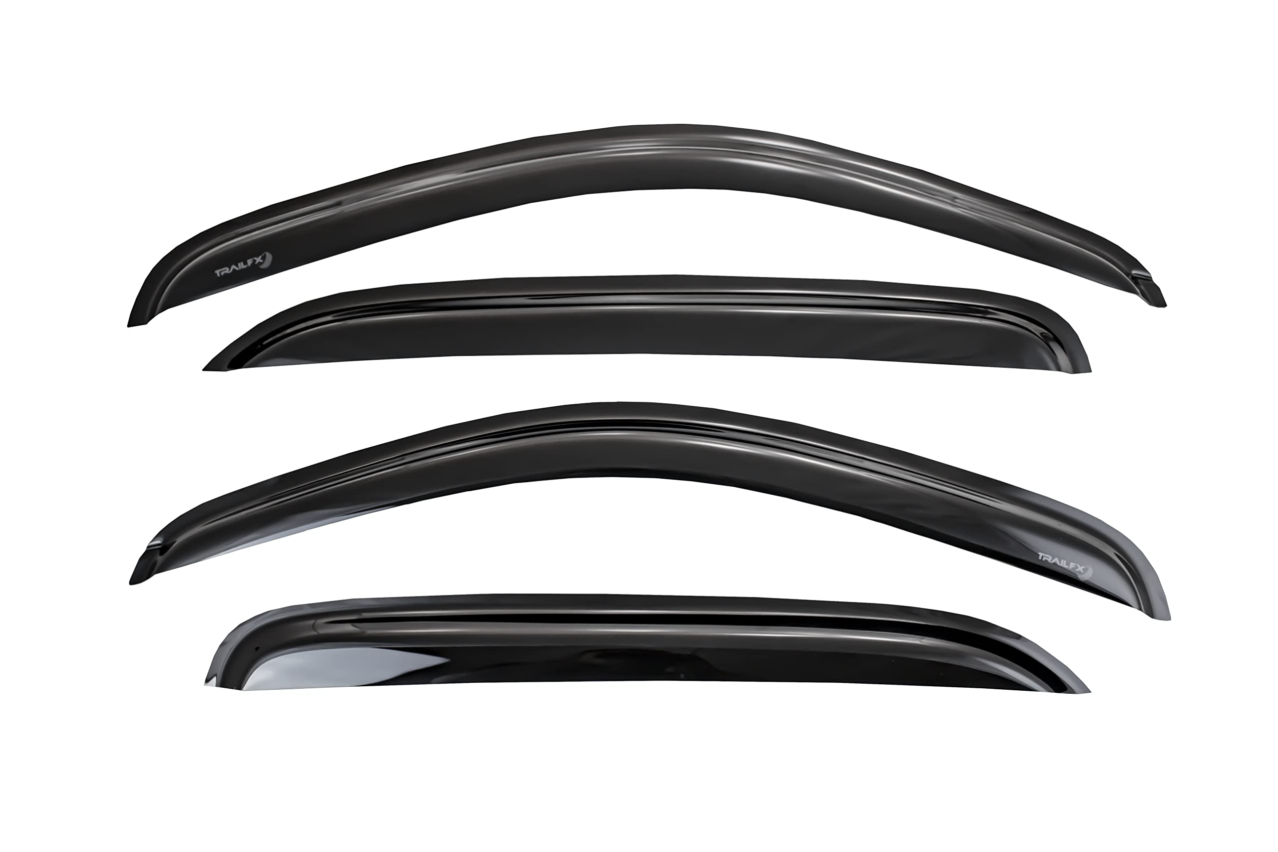 Trailfx Rain Guard Tape On Window Vent Visors Acrylic With A Smoke Tint 4 Piece Compatible With Silvrdo Cc 14-19 - 4536H