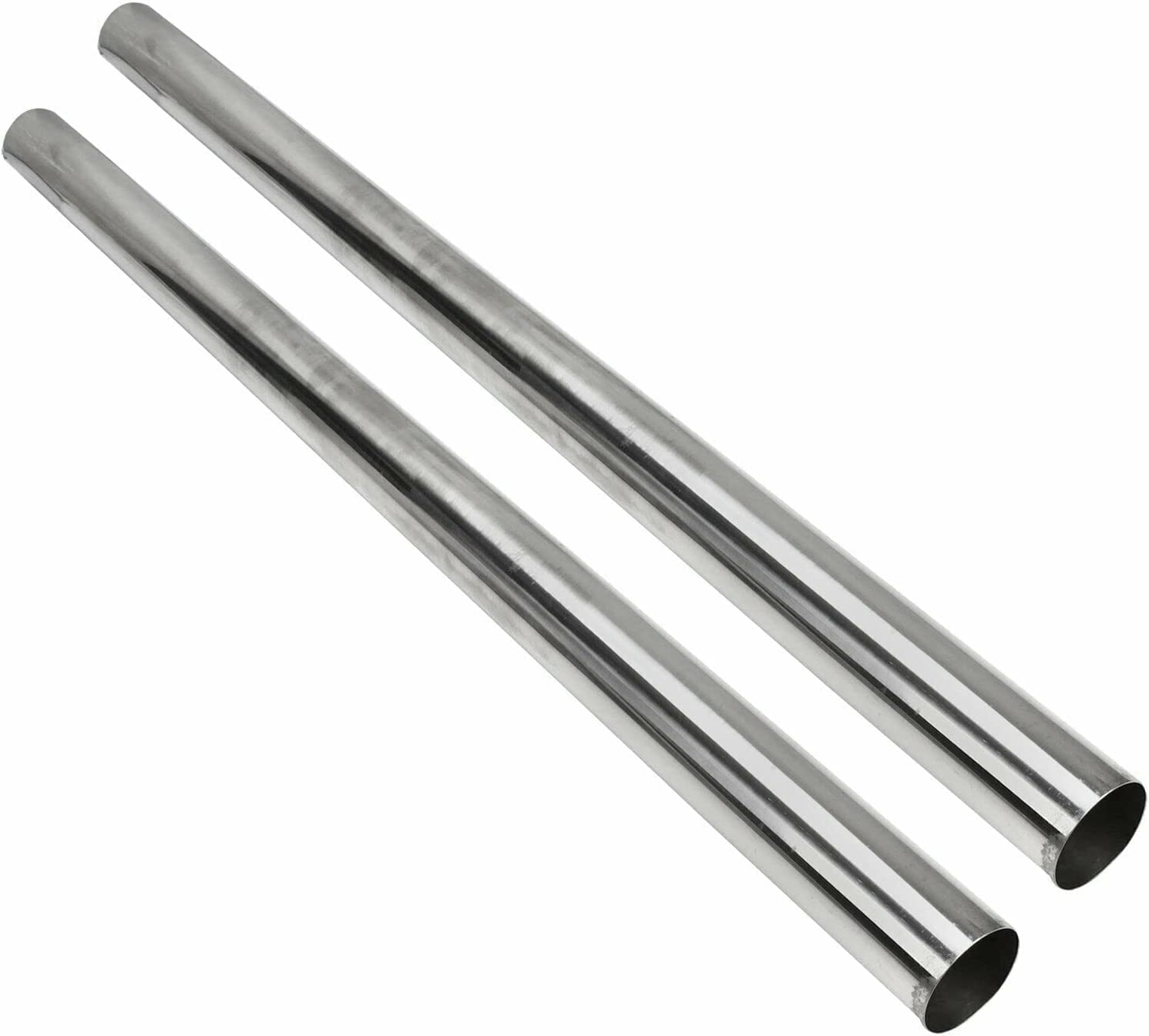 4 Inch Straight Pipe Stainless Steel T304 Tubing Piping 48 Inch Long 4'' Od Tailpipe Diy Pipe - 2Pcs