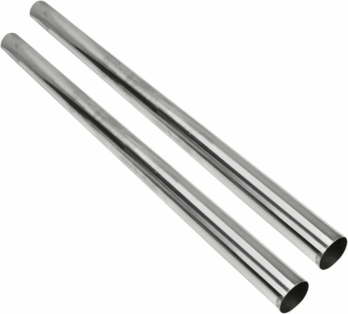 3.5 Inch Straight Pipe Stainless Steel T304 Tubing Piping 48 Inch Long 3.5'' Od Tailpipe Diy Pipe, Pack Of 2