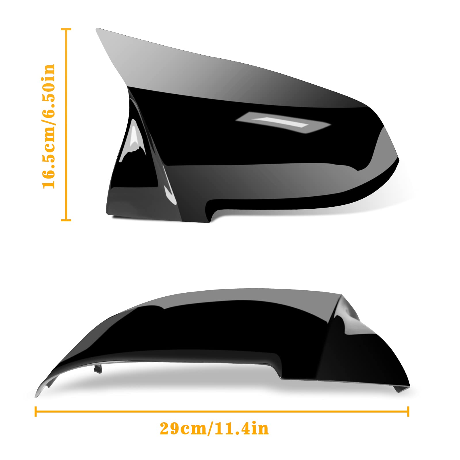 Door Mirror Covers,Glossy Black Replacement Rearview Side Mirror Covers Caps Rearview Replacement For Bmw Bmw F20 F22 F23 F30 F31 F32 F33 F36 F87 M2 X1 E84