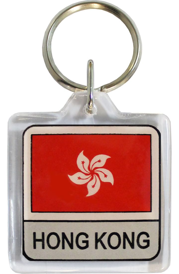 Flagline Hong Kong - Country Lucite Key Ring