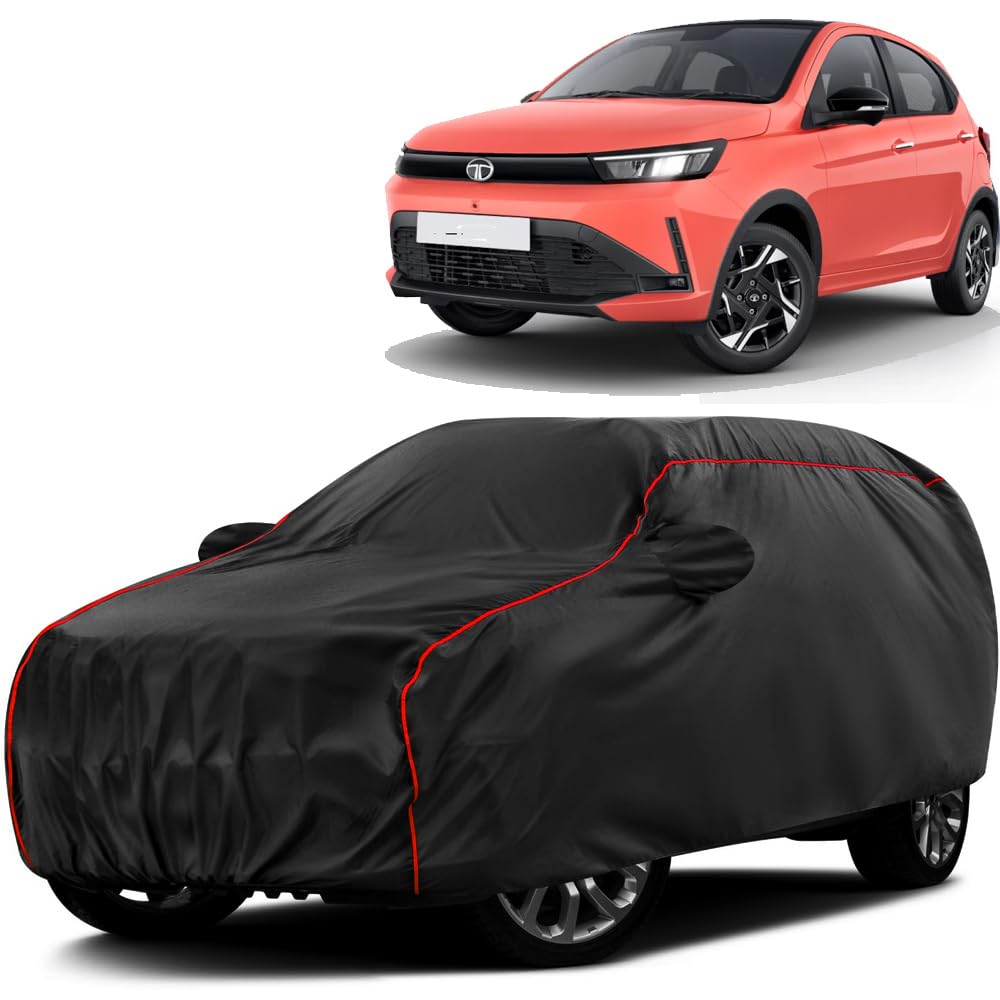 Teenox Taffeta Car Body Cover Compatible for All New Tata Tiago Facelift 2026 Model All Weather Protection Sun Rain Car Cover