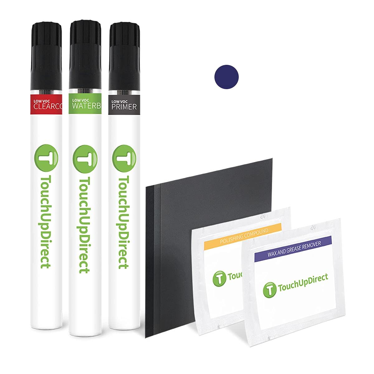 Touchupdirect Zfy Frozen Dark Blue Ii Compatible With Bmw Exact Match Touch Up Paint Brush - Platinum Kit