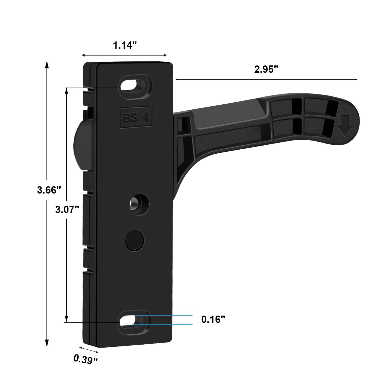 Metal Rv Screen Door Latch Kit, Right Hand Handle For Camper, Motorhome, Travel Trailer (Right)