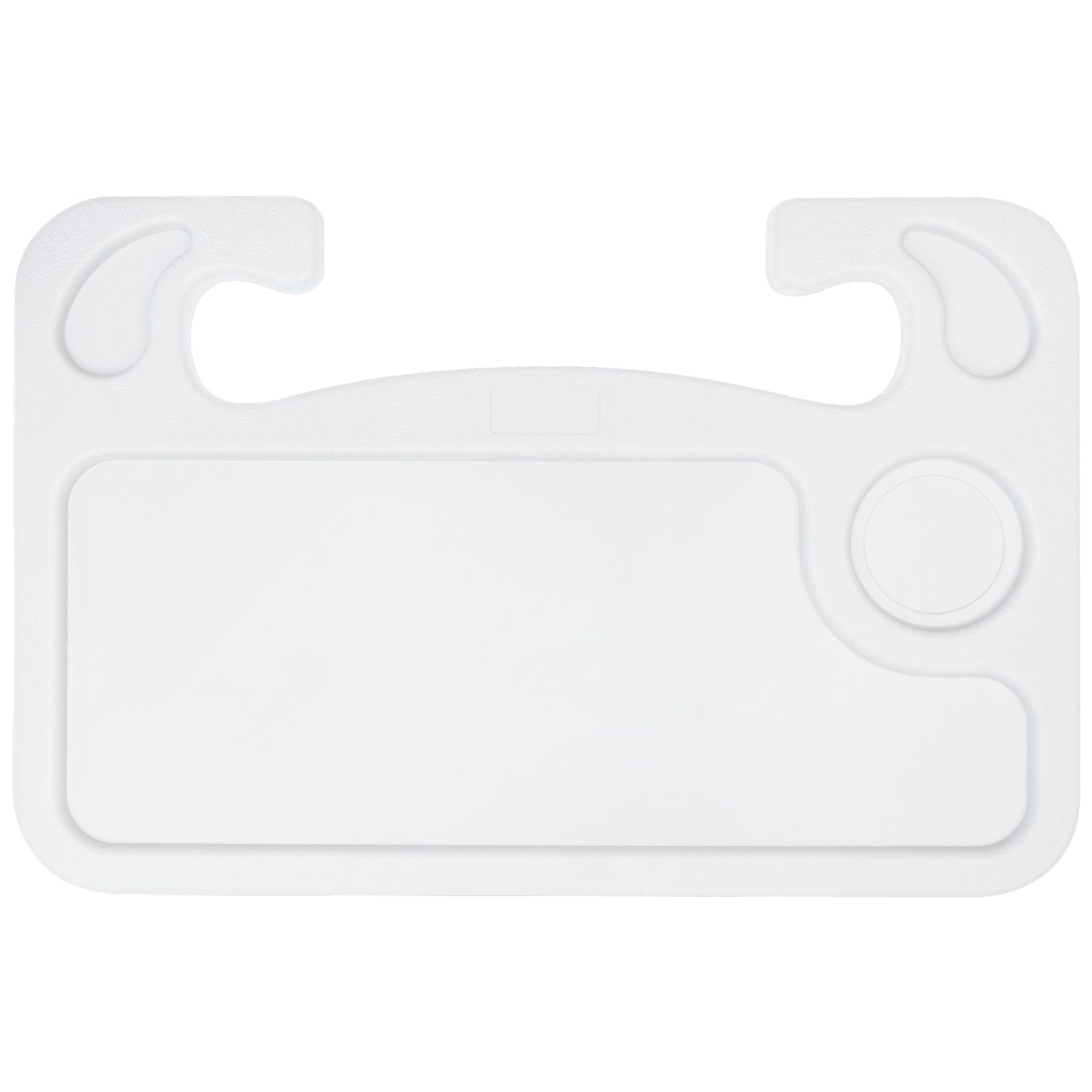 Lebogner Rectangular Steering Wheel Tray, White, Tablet, Laptop, Ipad, Notebook, Car Food Tray