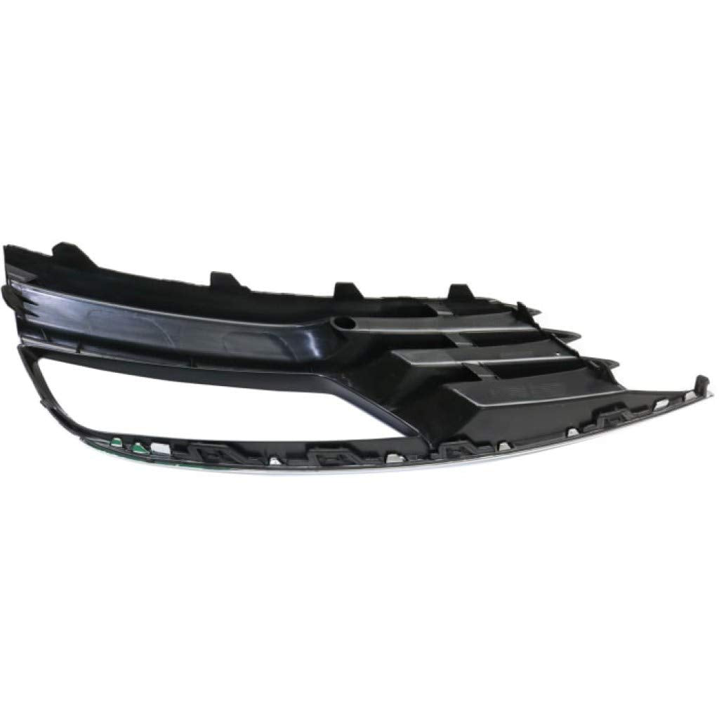 For Audi A3 / A3 Quattro Fog Light Cover 2015 2016 Passenger Side | Outer | Cover Grille | Convertible/Sedan | Textured Black |