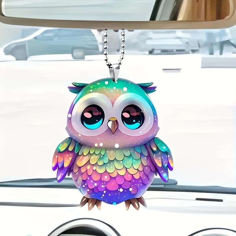 Rear View Mirror Accessories, Owls Gifts For Women, Car Decoration, Mirror Hanging Car Interior Accessories, For Car Rear View M