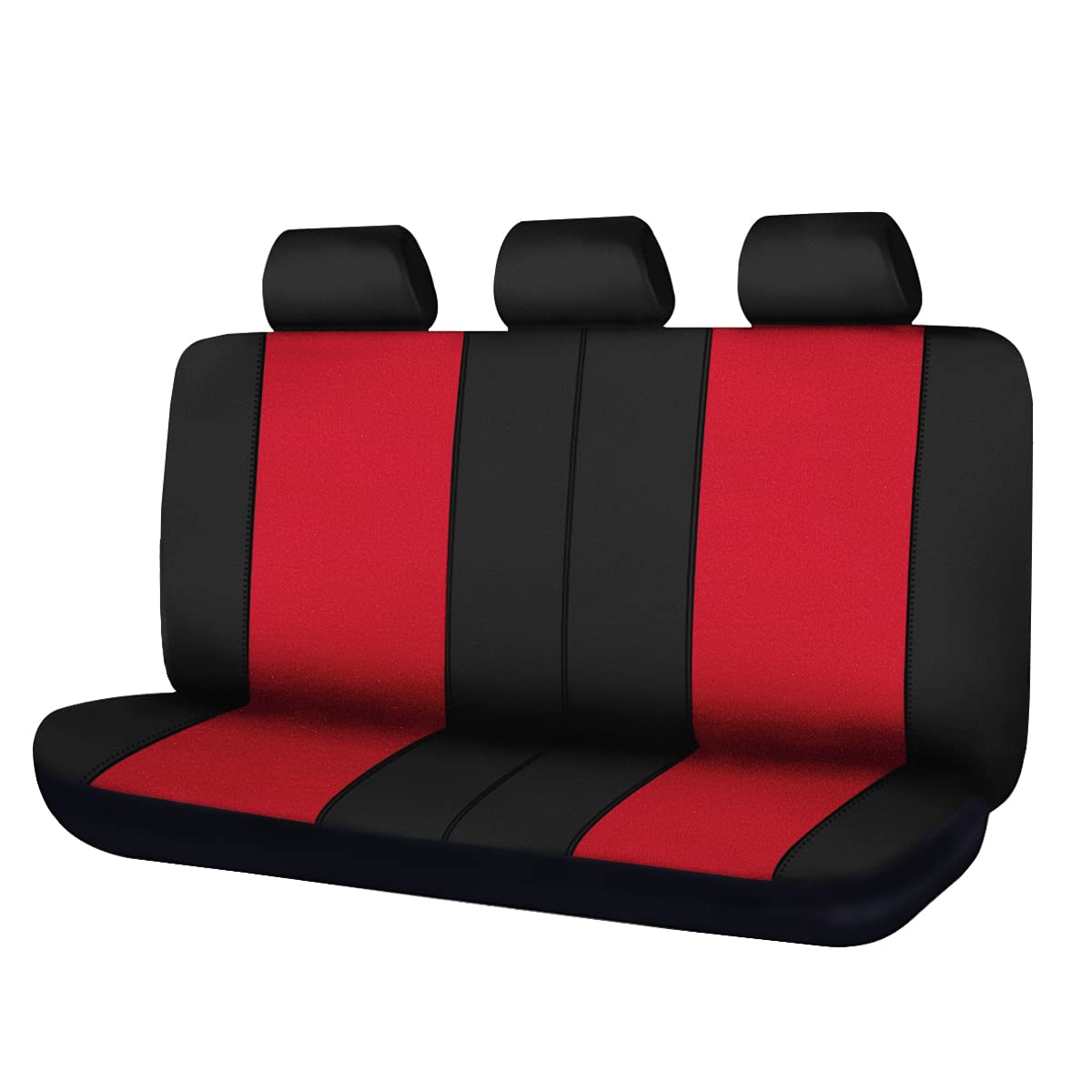 Flying Banner Rear Bench Car Seat Covers Car Seat Protectors Split 40/60 50/50 60/40 (Rear Bench-Value, Red)