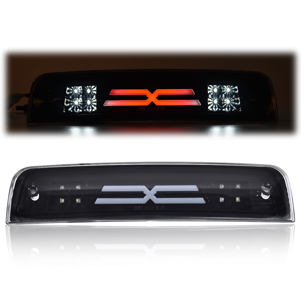 Pit66 Led Bar 3Rd Brake Light, Compatible With 2009-2017 Dodge Ram 1500 2500 3500 X Type High Mount Stop Light Rear Tail Cargo L