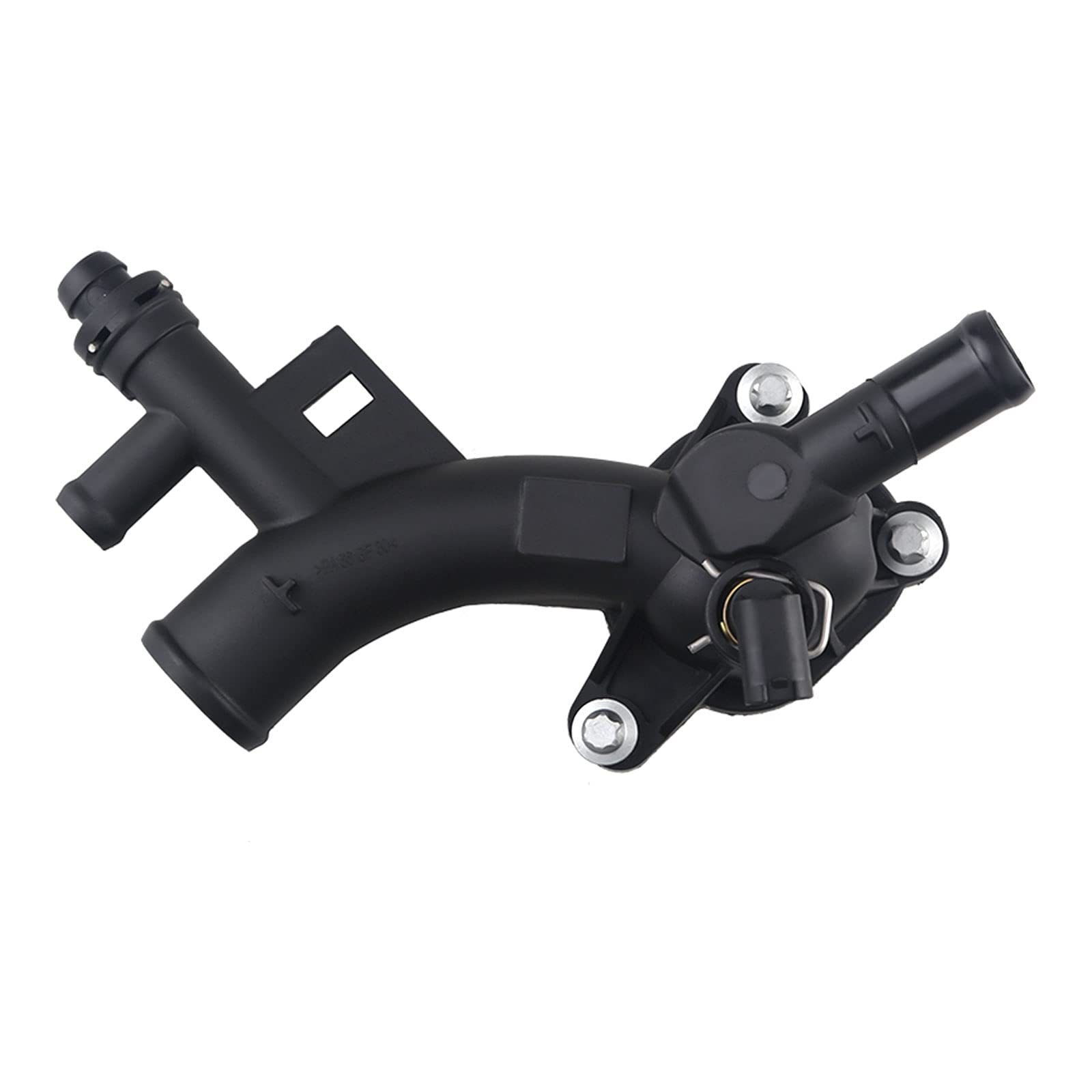 WMPHE Engine Coolant Thermostat Housing Water Outlet with Sensor Compatible with Chevy Cruze, Sonic, Trax and Buick Encore 1.4L 