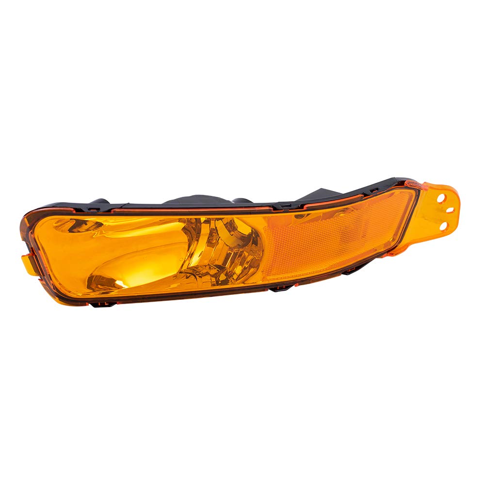 Brock Replacement Drivers Park Signal Side Marker Light Lamp Lens Compatible With 2005-2009 Mustang 4R3Z13201Aa