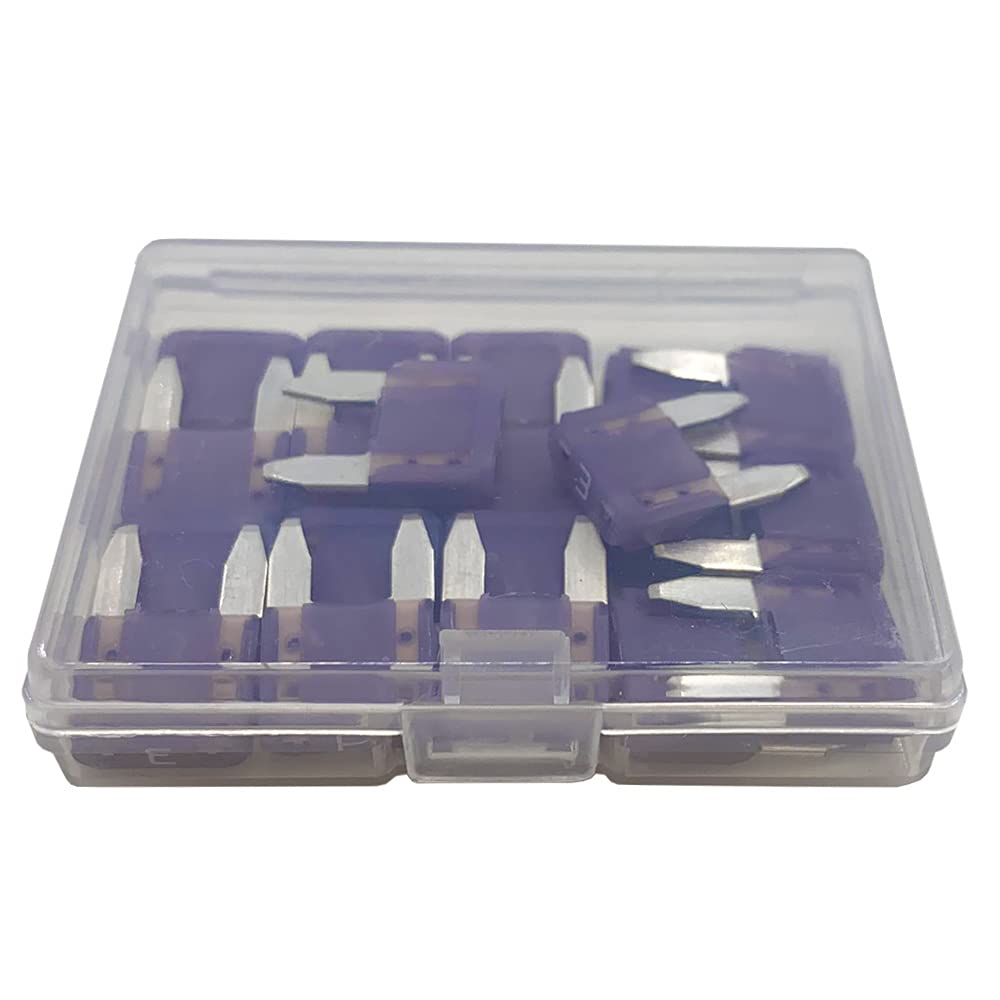 20Pcs 3A Mini Blade Fuse And 1 Fuse Puller Atc/Ato 32V 3Amp Fast Blow For Automotive Car Truck Suv
